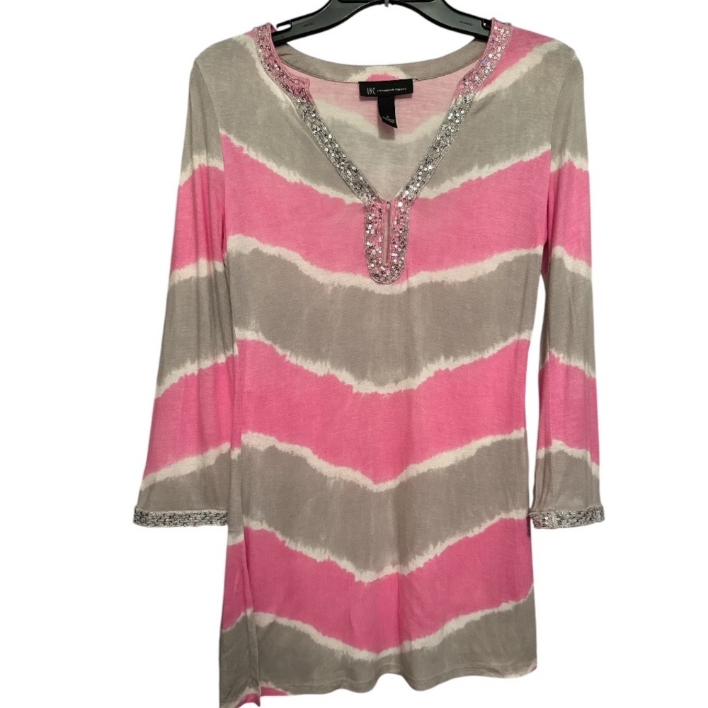 INC Tie-dye Sequin Tunic